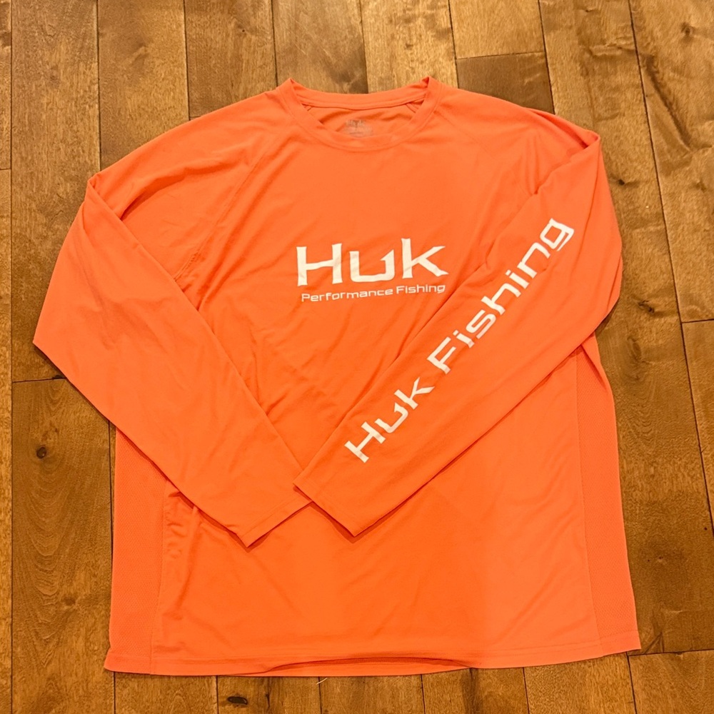 Huk Vibrant Orange Performance Shirt